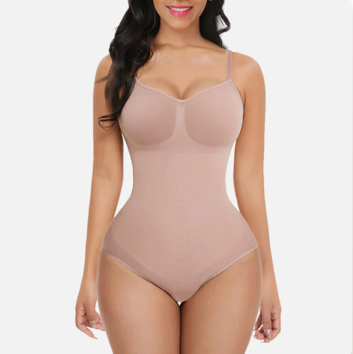 Body Modelator cu Push-Up Bej