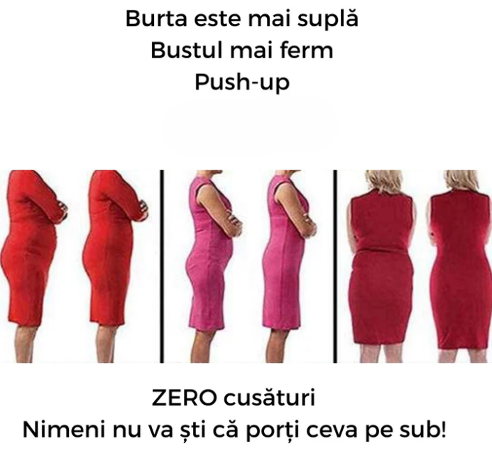 Body Modelator cu Push-Up Bej - imagine 5