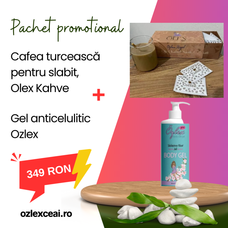 Cafea turceasca pentru slabit, Olex Kahve + Gel anticelulitic Ozlex